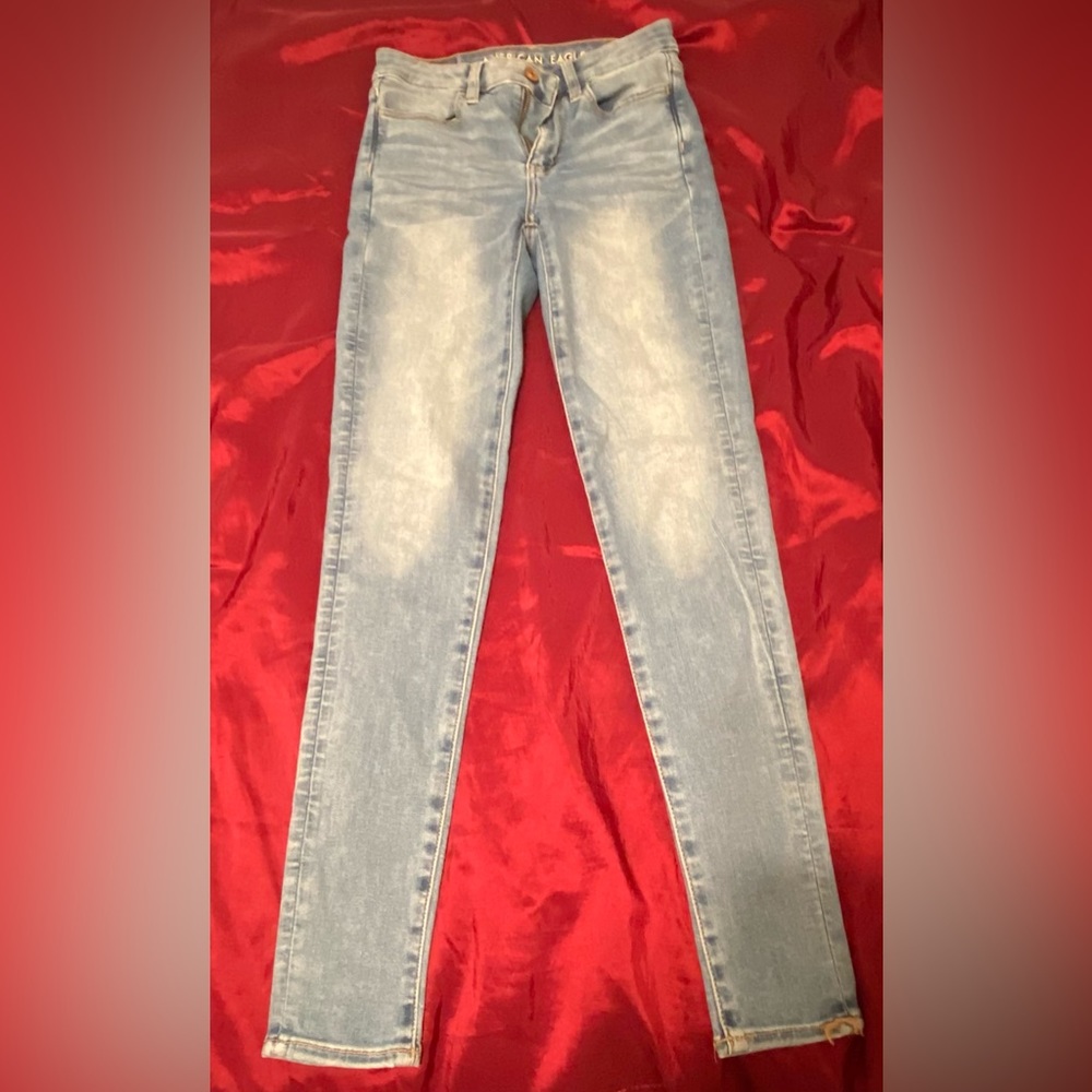 American Eagle Jeggings, Light wash - Size 0